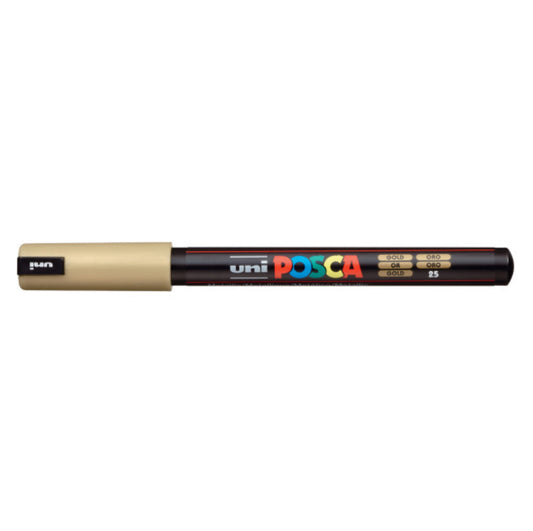 POSCA Paint Pen, PC-1MR Ultra-Fine Tip, Gold