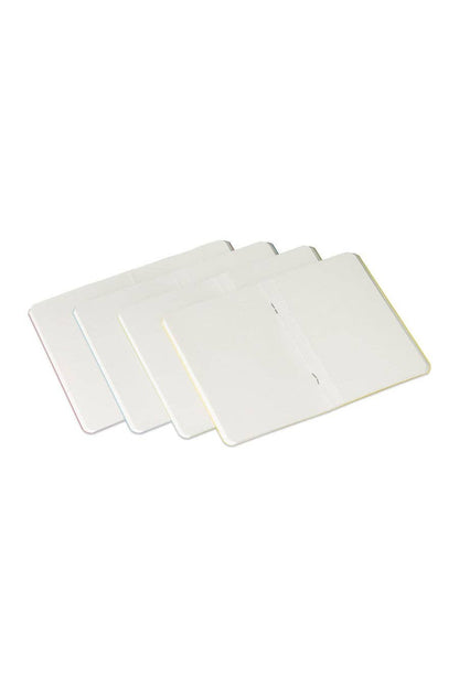 Fabriano EcoQua Pocket-Sized Notebook, 4 Notebook Pack