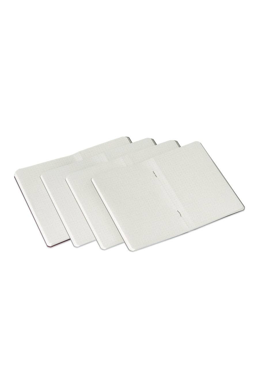 Fabriano EcoQua Pocket-Sized Notebook, 4 Notebook Pack