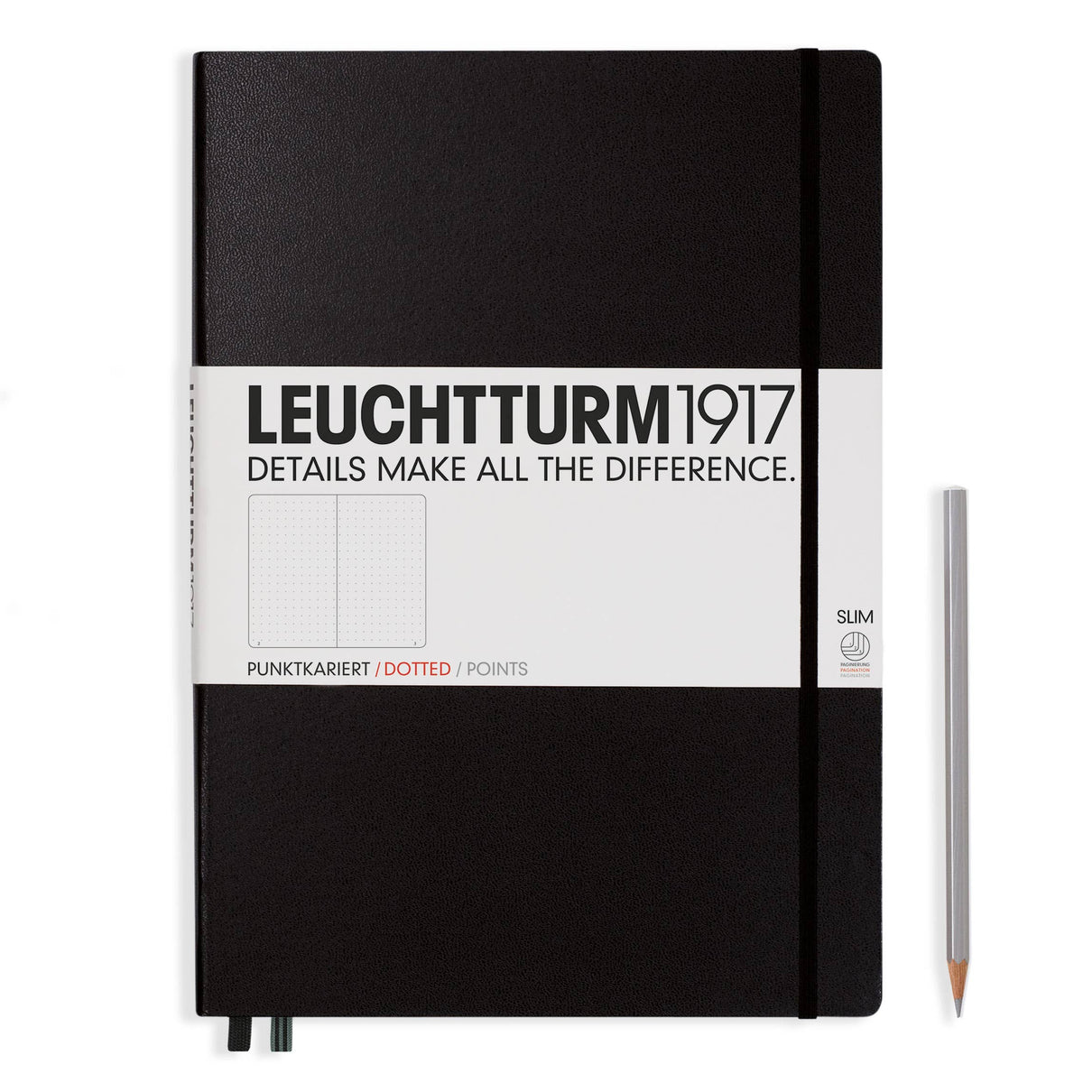 LEUCHTTURM1917 Master Slim Notebook A4+ – 123 Pages