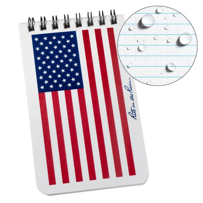 Rite in the Rain 3" x 5" Top Spiral Notebook, American Flag