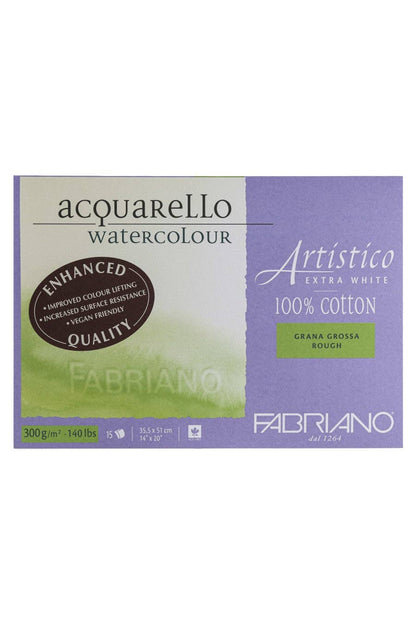 Fabriano Acquarello watercolor paper packaging on a white background