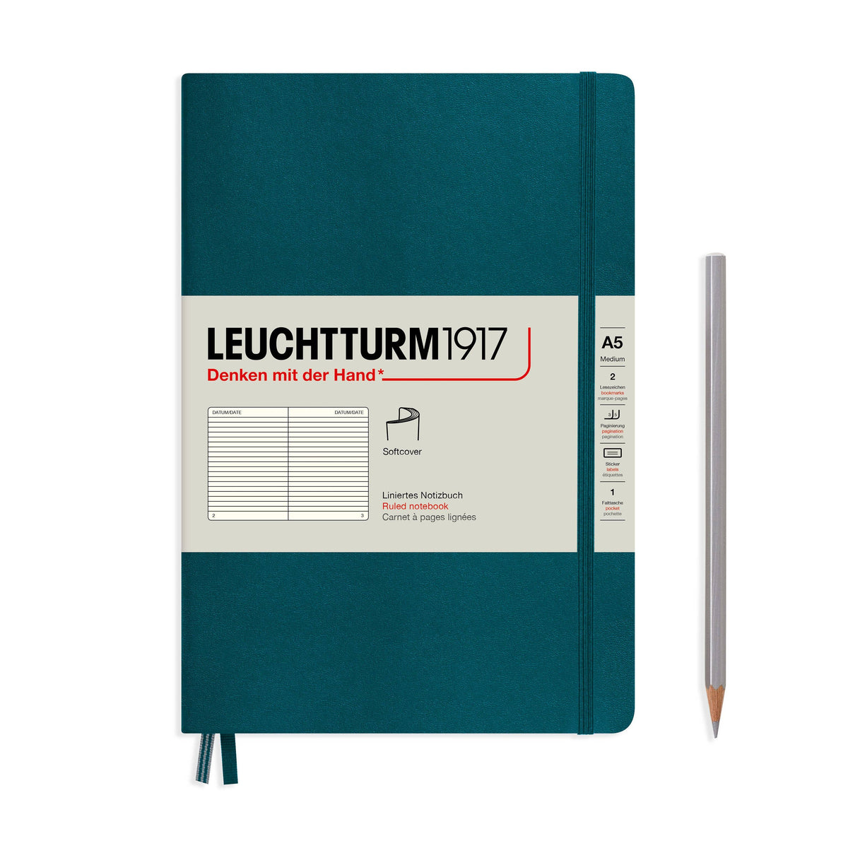 LEUCHTTURM1917 Medium A5 Notebook – Hardcover & Softcover