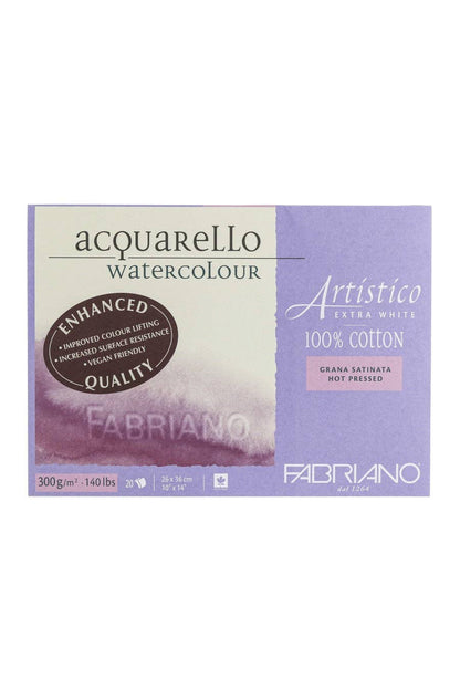 Fabriano Acquarello watercolor paper packaging on a white background