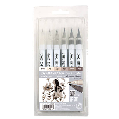 ZIG Clean Color Real Brush 6 Color Sets