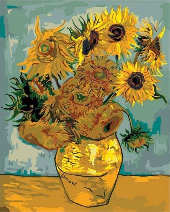 Paint by Numbers rolled - Van Gogh - Sunflowers