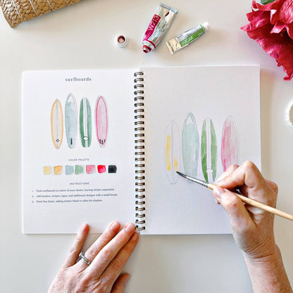 Watercolor Workbooks By Emily Lex Studio  — practice lessons, exercises and study projects