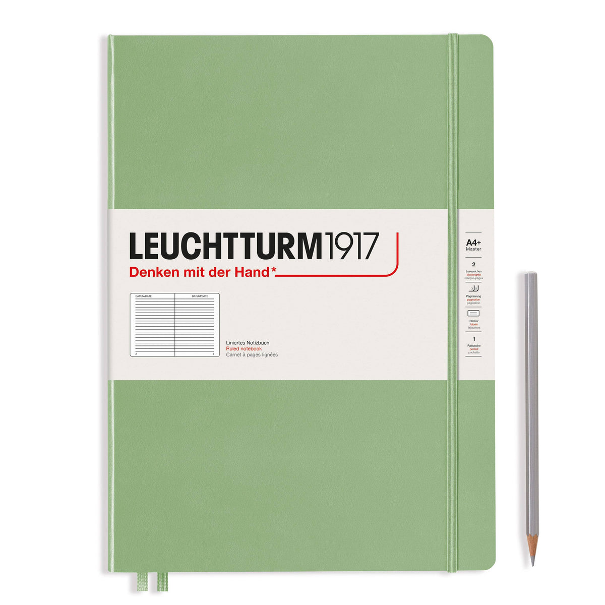LEUCHTTURM1917 Master Slim Notebook A4+ – 123 Pages