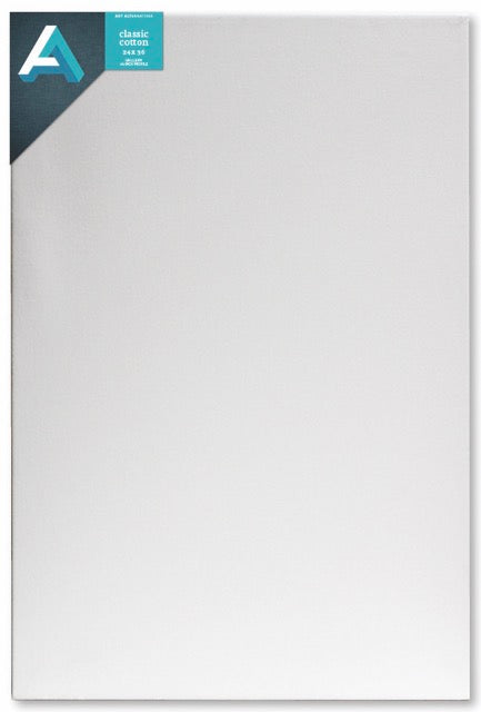Art Alternatives Classic Cotton Stretched Canvas, Gallery, 1-3/8 in Profile, 24 in x 36 in
