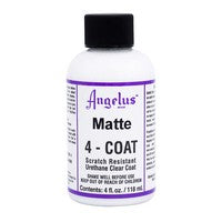 Angelus Matte 4-Coat scratch resistant coat bottle on a white background
