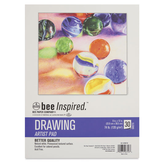 Bee Inspired Draw Pad 9" x 12", 30 Sheets