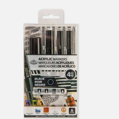 Royal Acrylic Markers – Assorted Chalk & Metallic Art Markers