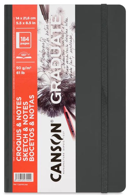 Canson Graduate Series Drawing Books dark grey 5.5 x 8.5