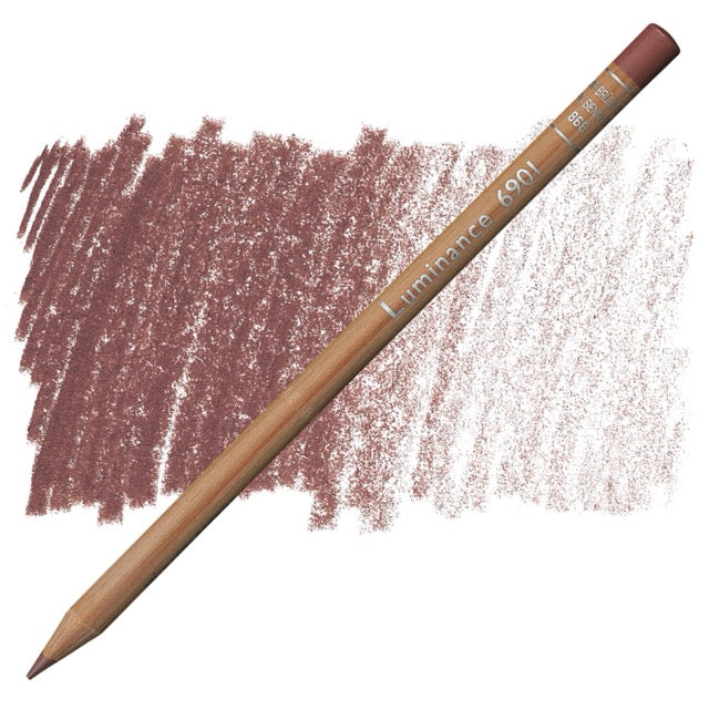 Luminance 6901 color pencil with color swatch on white background