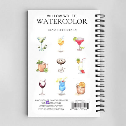 Watercolor Workbooks By Willow Wolfe— practice lessons, exercises and study projects
