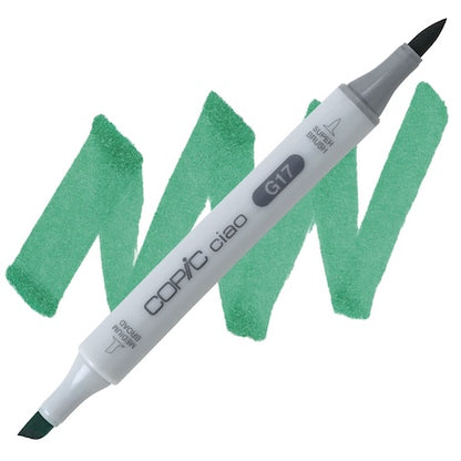 Copic Ciao marker in Forest Green color with a double-ended design, showing the tip and the barrel.