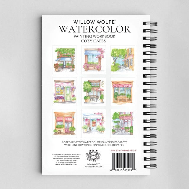 Watercolor Workbooks By Willow Wolfe— practice lessons, exercises and study projects