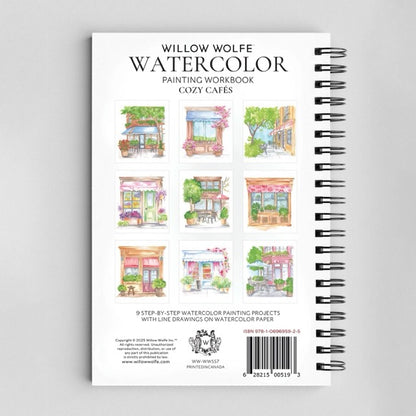 Watercolor Workbooks By Willow Wolfe— practice lessons, exercises and study projects