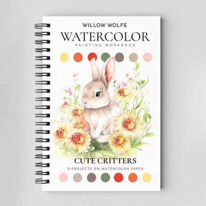 Watercolor Workbooks By Willow Wolfe— practice lessons, exercises and study projects
