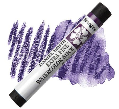 Daniel Smith watercolor stick with purple swatch on a white background