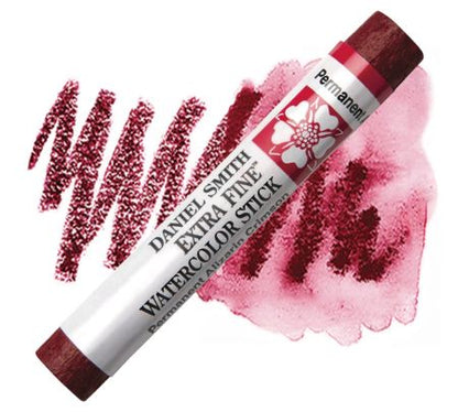 Daniel Smith Extra Fine Watercolor Stick with watercolor swatches on a white background