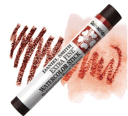 Daniel Smith watercolor stick with swatches on a white background