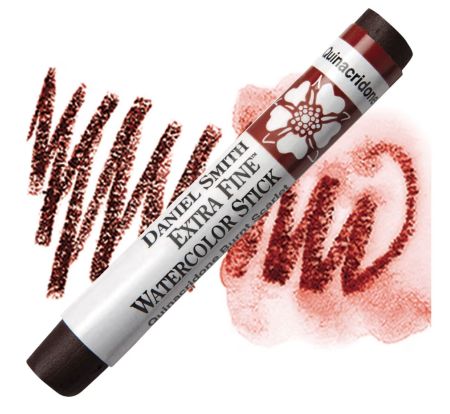Daniel Smith watercolor stick with samples on a white background