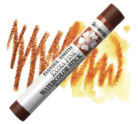 Daniel Smith watercolor stick with swatches on a white background