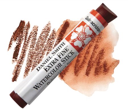 Daniel Smith Extra Fine Watercolor Stick with watercolor swatch on a white background