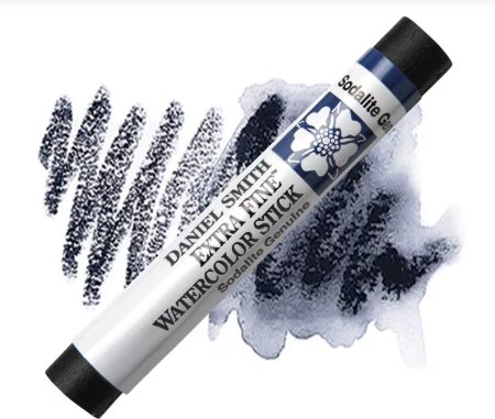 Daniel Smith watercolor stick with swatches on a white background