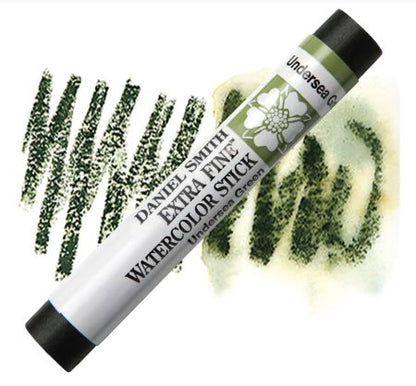 Daniel Smith watercolor stick with swatches on a white background