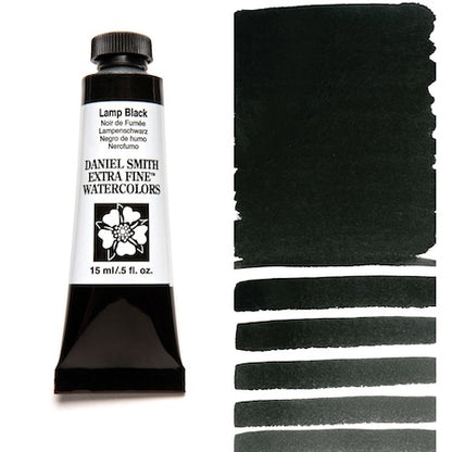 daniel smith extra fine watercolors lamp black
