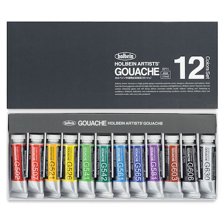 Designers Gouache Artist Set Of 12Pc 15Ml Tubes