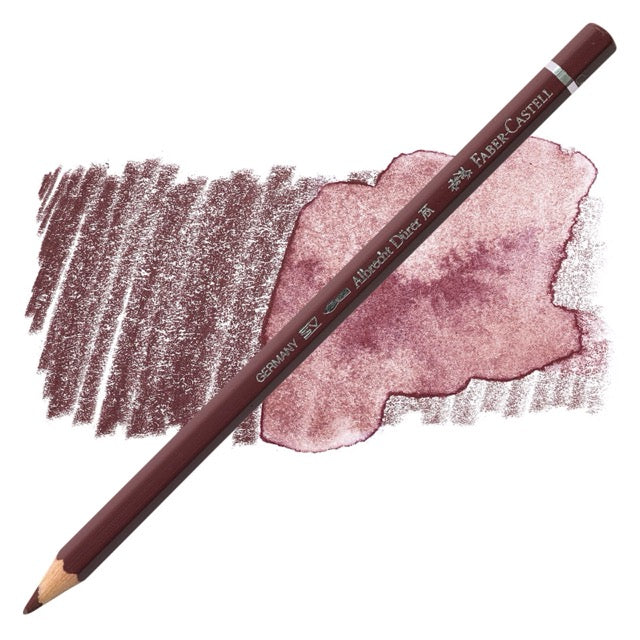 Faber-Castell colored pencil with color swatches on a white background
