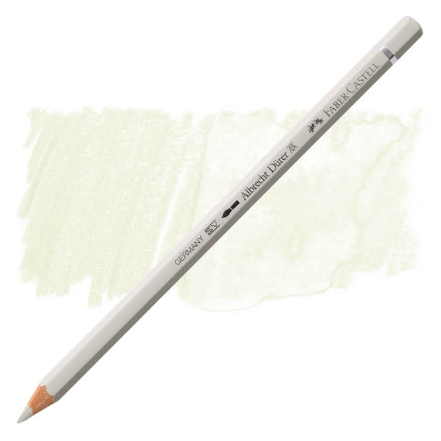Faber-Castell watercolor pencil with a swatch of color on a white background