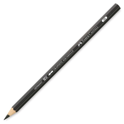 Black Faber-Castell pencil on a white background