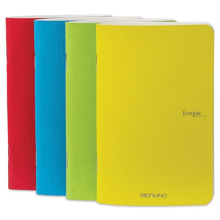 Fabriano EcoQua Original Pocket Notebook Sets, 4 Notebook Pack, Dot, 3 in x 5 in, 38/Shts., 85gsm, Staple Bound, Spring Colors
