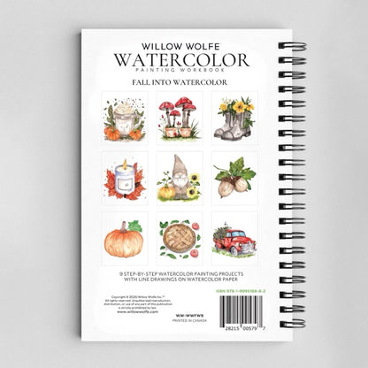 Watercolor Workbooks By Willow Wolfe— practice lessons, exercises and study projects