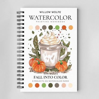 Watercolor Workbooks By Willow Wolfe— practice lessons, exercises and study projects