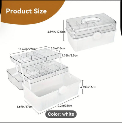 3 - Tier Portable Craft Box