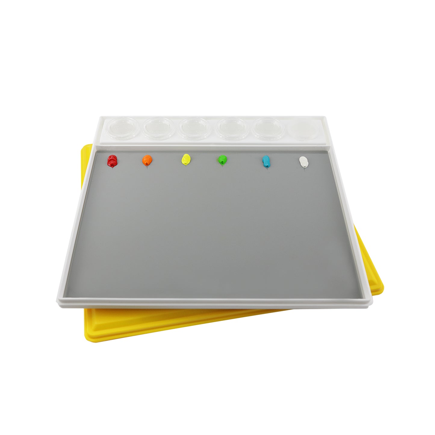 New Wave Art Palette, Easy View Grey Acrylic Palette