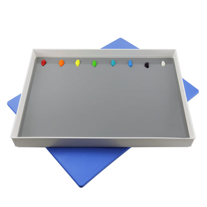New Wave Art Palette, Easy View Grey Acrylic Palette