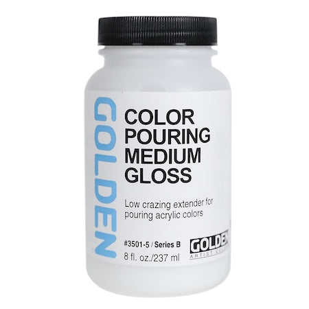 Golden Color Pouring Medium, Gloss, 8 oz.