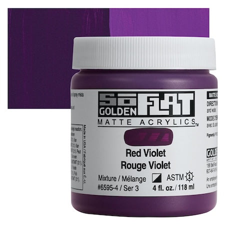 Golden SoFlat Matte Acrylic Paint, Professional Matte Acrylics for Artists