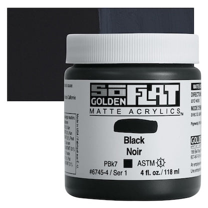Golden SoFlat Matte Acrylic Paint, Professional Matte Acrylics for Artists