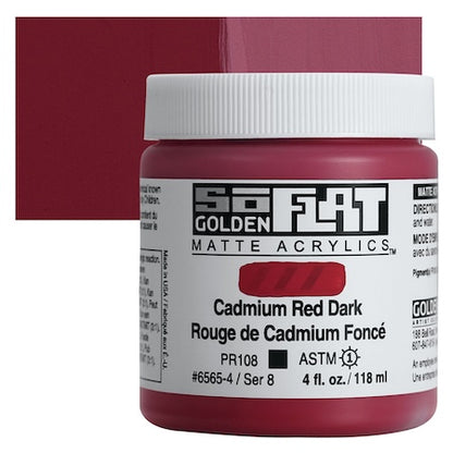 Golden SoFlat Matte Acrylic Paint, Professional Matte Acrylics for Artists
