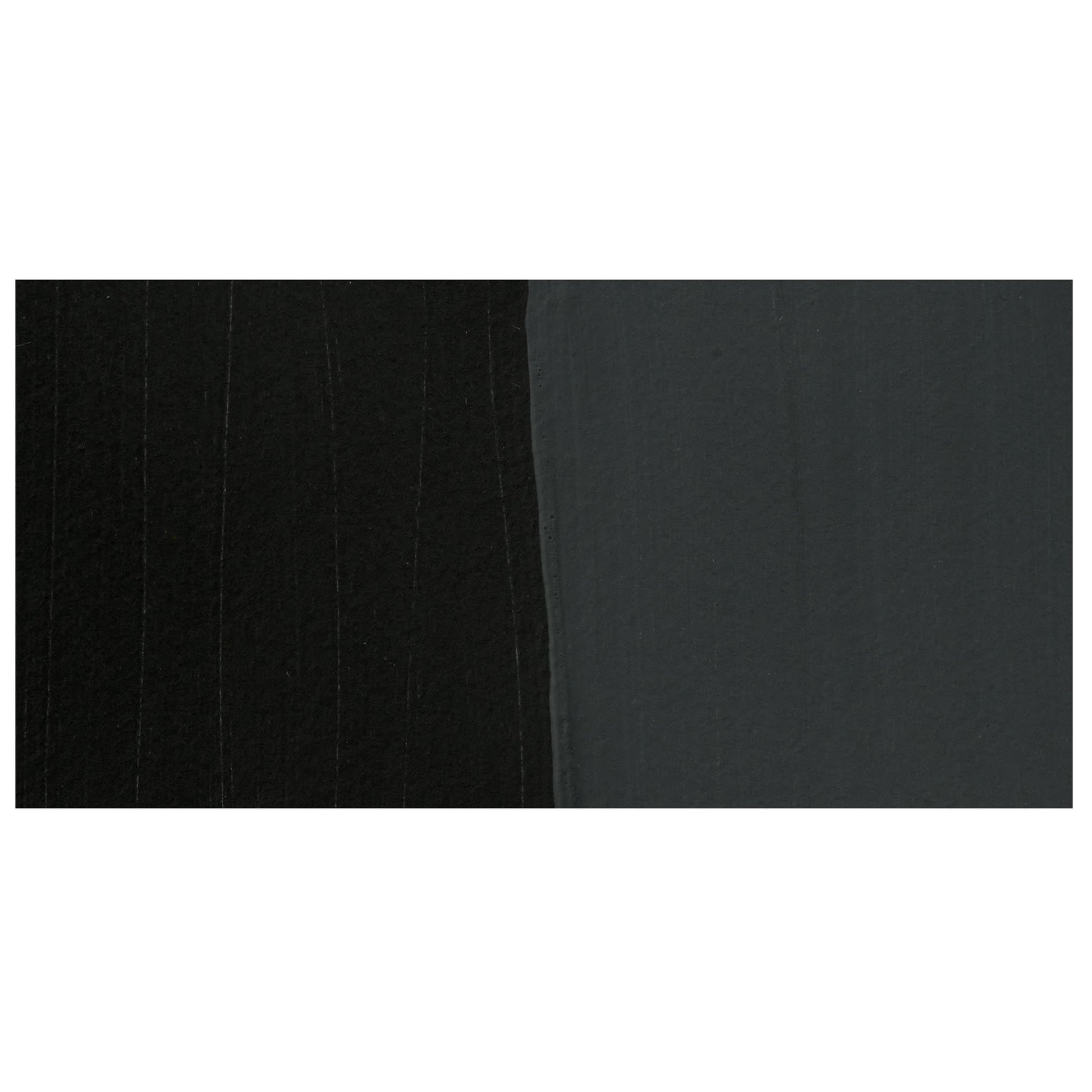 Two black rectangles of different shades on a white background