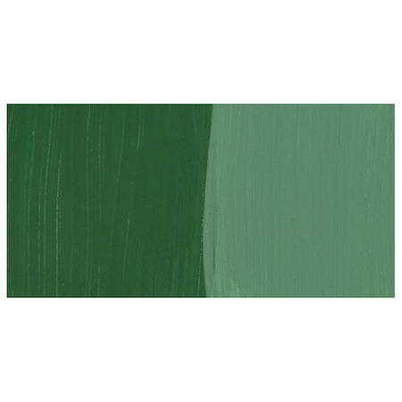 Two green color swatches on a white background