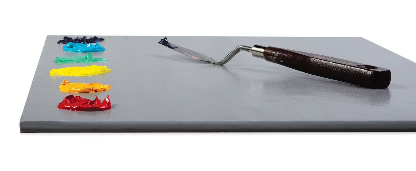 New Wave Art Palette, Disposable Paper Palettes, Grey Rectangular