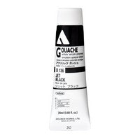 ACRYLA GOUACHE 20ML JET BLACK